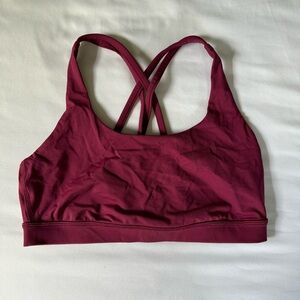 Lululemon energy bra deep luxe size 8